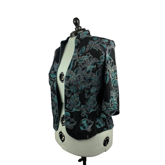 Alex Evenings 2-Piece Womens Floral Print Jacket & Tank Set 1X - Picture 6 of 9